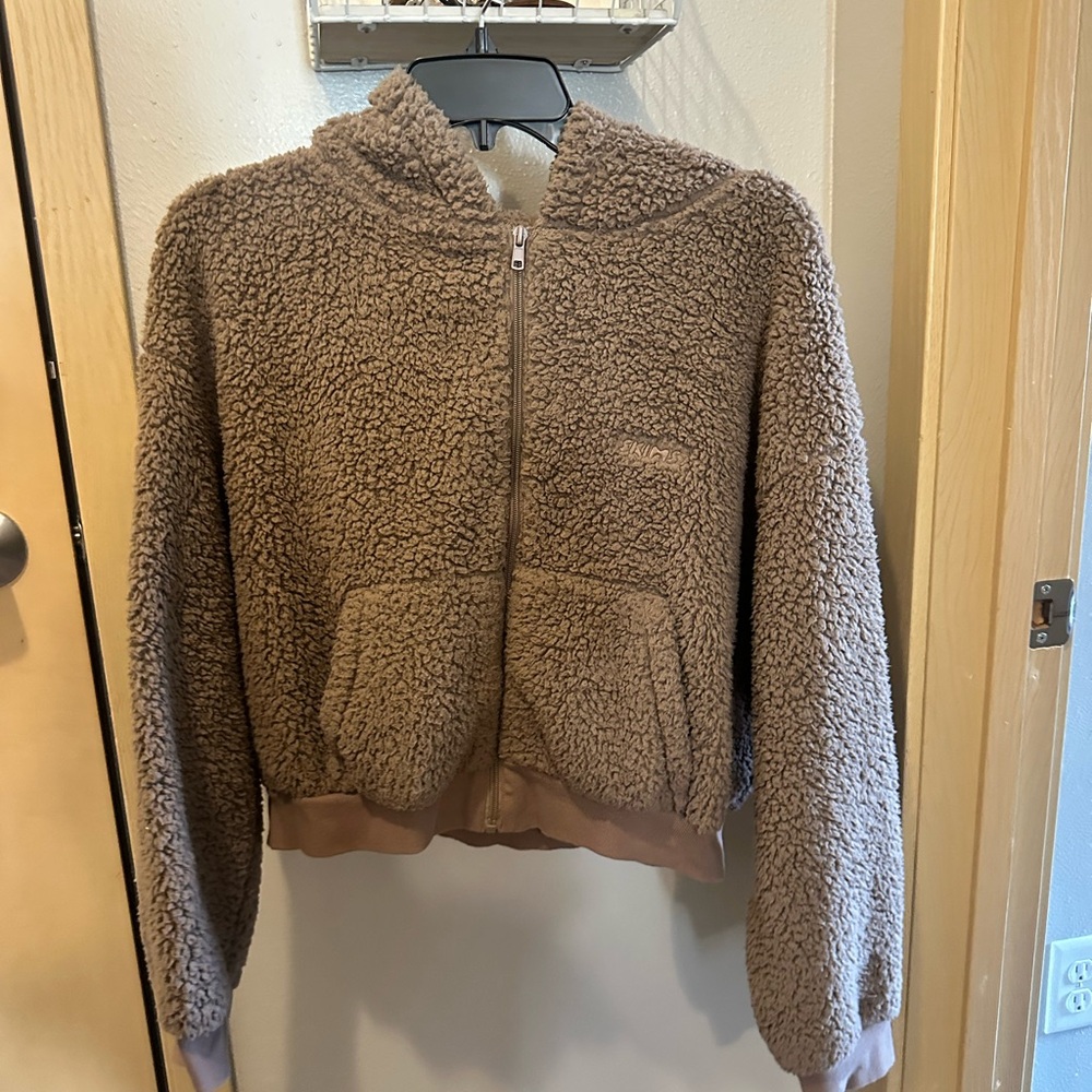 SKIMS Teddy Zip Up Hoodie Sweatshirt